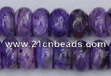 CCG123 15.5 inches 6*11mm rondelle charoite gemstone beads