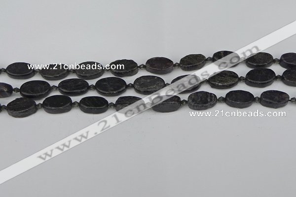 CCG126 15.5 inches 8*12mm oval charoite gemstone beads