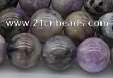 CCG133 15.5 inches 8mm round natural charoite gemstone beads