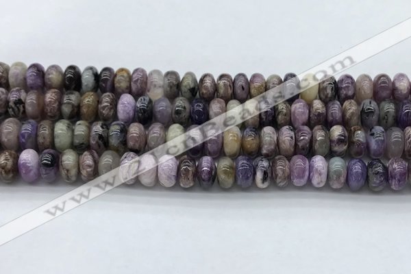 CCG136 15.5 inches 5*8mm rondelle natural charoite gemstone beads