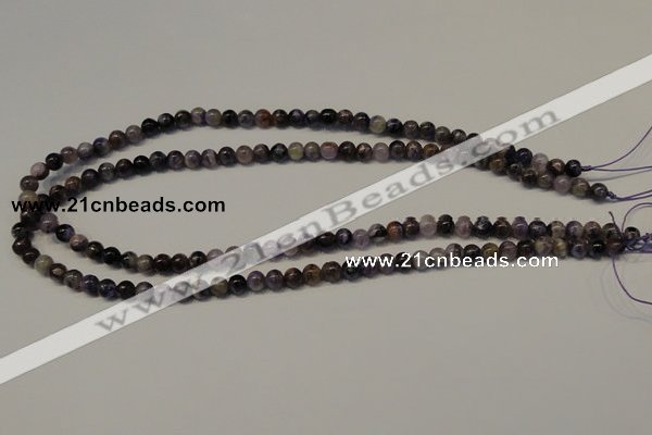 CCG25 15.5 inches 6mm round natural charoite gemstone beads