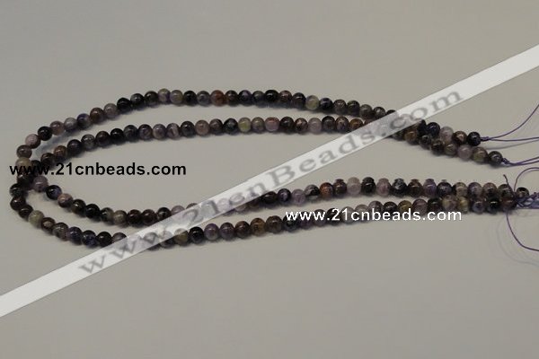 CCG25 15.5 inches 6mm round natural charoite gemstone beads