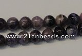 CCG26 15.5 inches 8mm round natural charoite gemstone beads