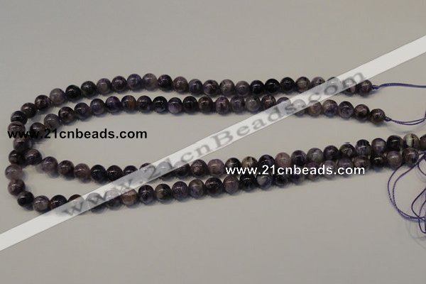 CCG26 15.5 inches 8mm round natural charoite gemstone beads