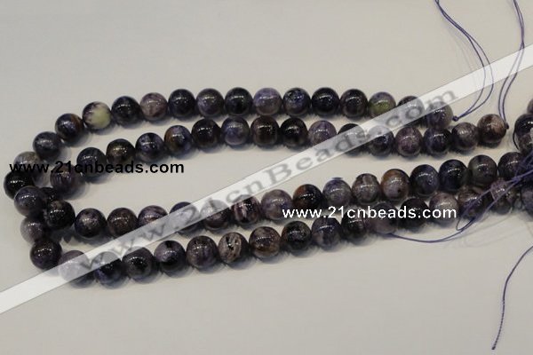 CCG28 15.5 inches 12mm round natural charoite gemstone beads