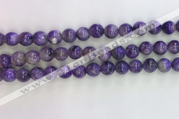 CCG302 15.5 inches 8mm round natural charoite gemstone beads