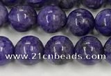 CCG310 15.5 inches 6mm round dyed charoite beads wholesale