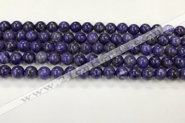 CCG310 15.5 inches 6mm round dyed charoite beads wholesale