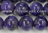 CCG311 15.5 inches 8mm round dyed charoite beads wholesale