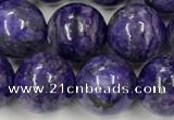 CCG312 15.5 inches 10mm round dyed charoite beads wholesale