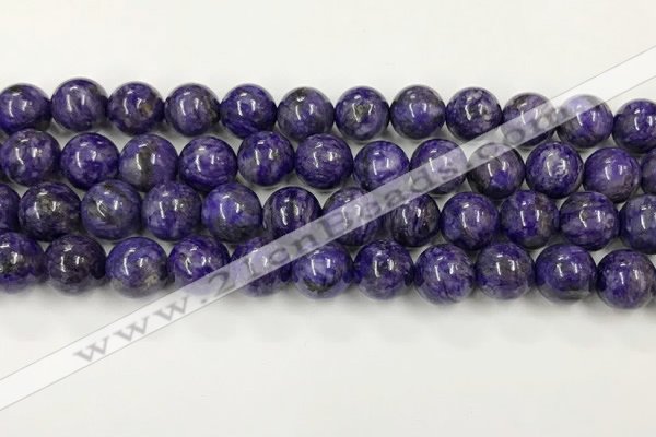 CCG312 15.5 inches 10mm round dyed charoite beads wholesale