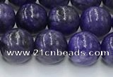 CCG316 15.5 inches 8mm round dyed charoite gemstone beads