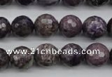 CCG57 15.5 inches 9mm faceted round natural charoite beads