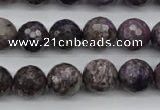 CCG58 15.5 inches 11mm faceted round natural charoite beads