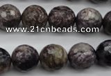 CCG59 15.5 inches 13mm faceted round natural charoite beads