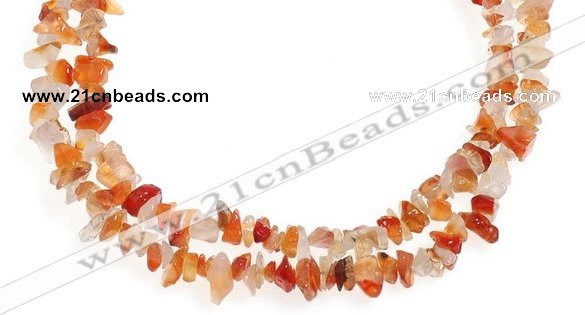 CCH06 35 inches red onyx chips gemstone beads wholesale