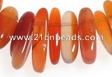 CCH07 16 inches red onyx chips gemstone beads wholesale