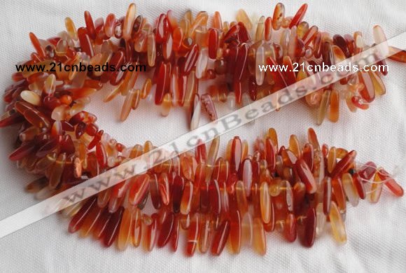 CCH07 16 inches red onyx chips gemstone beads wholesale