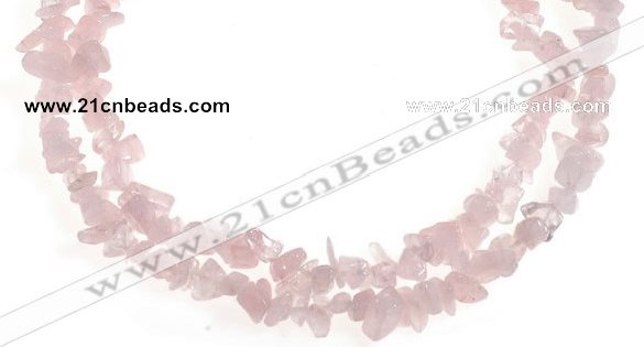 CCH09 32 inches rose quartz chips gemstone beads wholesale