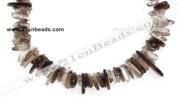 CCH15 16 inches smoky quartz chips gemstone beads wholesale