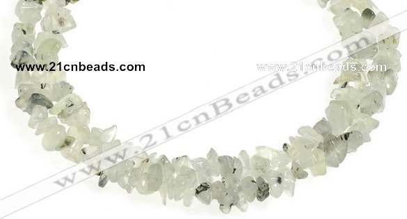 CCH18 35 inches light green garnet chip gemstone beads wholesale