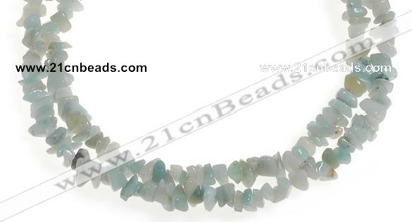 CCH20 32 inches amazonite chips gemstone beads wholesale