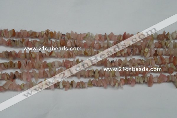 CCH202 34 inches 3*5mm pink opal chips gemstone beads wholesale