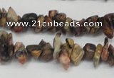 CCH204 34 inches 3*5mm red leopard skin jasper chips beads wholesale