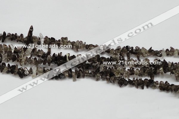 CCH208 34 inches 3*5mm smoky quartz chips gemstone beads wholesale