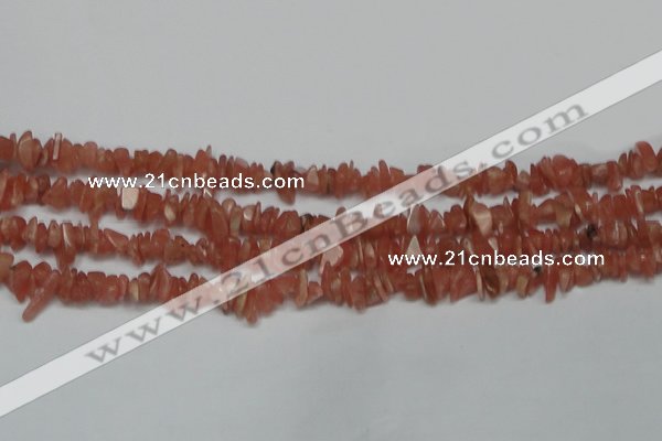 CCH209 16 inches 3*5mm rhodochrosite chips gemstone beads wholesale