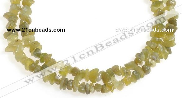 CCH23 35 inches Korea jade chips gemstone beads wholesale