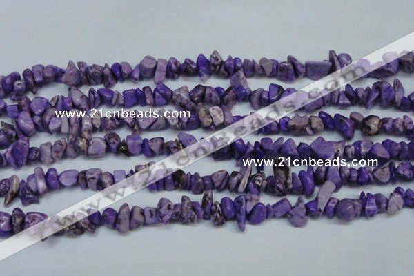 CCH234 34 inches 5*8mm dyed turquoise chips beads wholesale