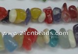 CCH236 34 inches 5*8mm mixed candy jade chips beads wholesale