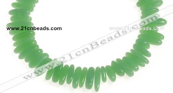 CCH24 16 inches green jade chips gemstone beads wholesale