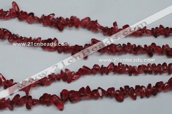 CCH251 34 inches 5*8mm synthetic crystal chips beads wholesale