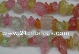 CCH261 34 inches 4*6mm synthetic crack crystal chips beads wholesale