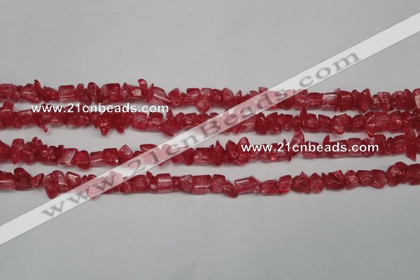 CCH262 34 inches 4*6mm synthetic crack crystal chips beads wholesale