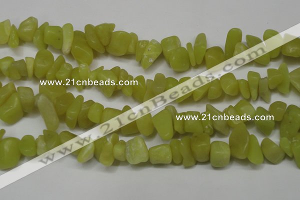 CCH273 34 inches 8*12mm olive jade chips gemstone beads wholesale