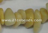 CCH274 34 inches 8*12mm yellow jade chips gemstone beads wholesale