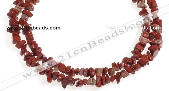 CCH28 35 inches red jasper chips gemstone beads wholesale