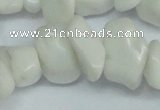 CCH284 34 inches 8*12mm white stone chips beads wholesale