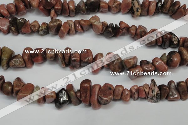 CCH298 34 inches 8*12mm rhodochrosite chips gemstone beads wholesale