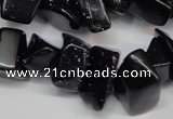 CCH302 34 inches 8*12mm blue goldstone chips gemstone beads wholesale