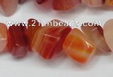 CCH303 34 inches 8*12mm red agate chips gemstone beads wholesale