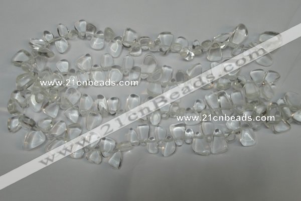 CCH310 15.5 inches 10*15mm white crystal chips gemstone beads wholesale