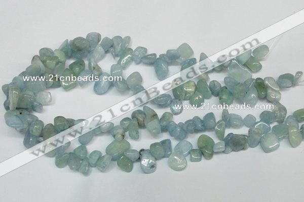 CCH319 15.5 inches 10*15mm aquamarine chips gemstone beads wholesale