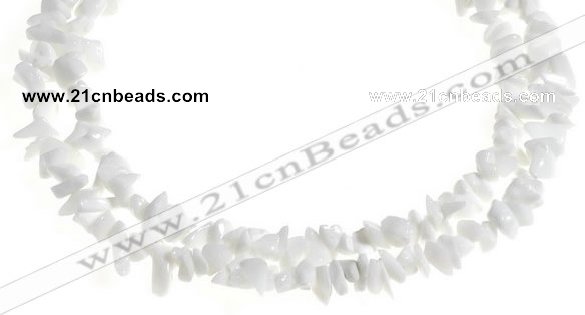 CCH32 35 inches white stone chips gemstone beads wholesale