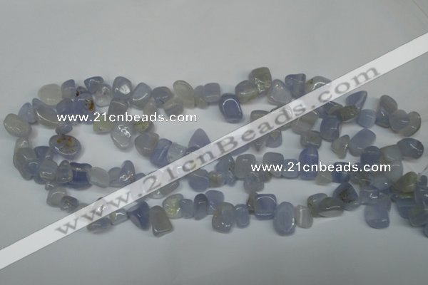 CCH322 15.5 inches 10*15mm blue chalcedony chips beads wholesale