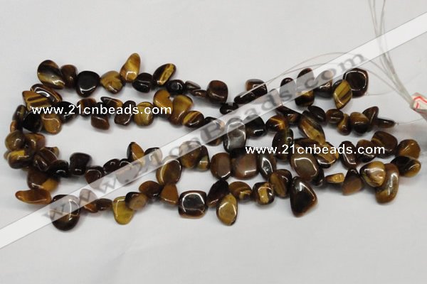 CCH327 15.5 inches 10*15mm tiger eye chips gemstone beads wholesale