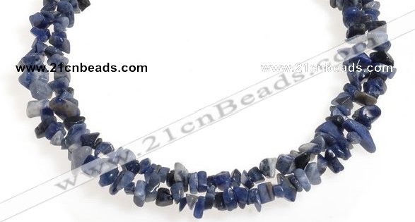 CCH33 35 inches blue sodalite chips gemstone beads wholesale